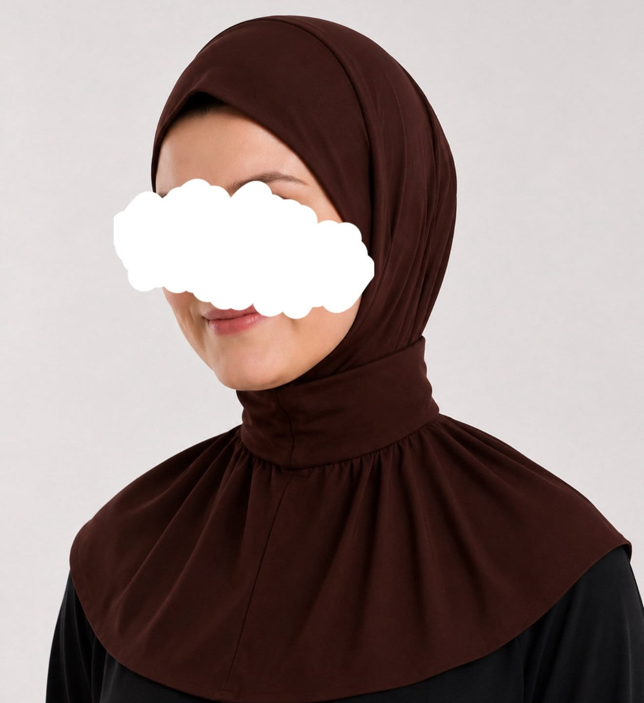 Schlupf Hijab mit Knopf